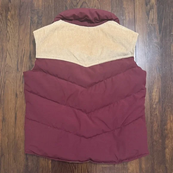 1970s vintage William Barry Brandon Colorado maroon and tan down